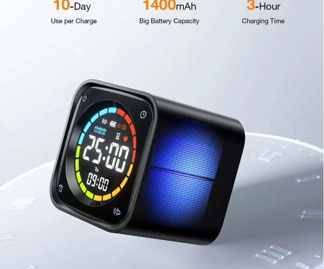 Смарт-таймер Ticktime TK3 Pomodoro Timer Cube, Productivity Timer Black